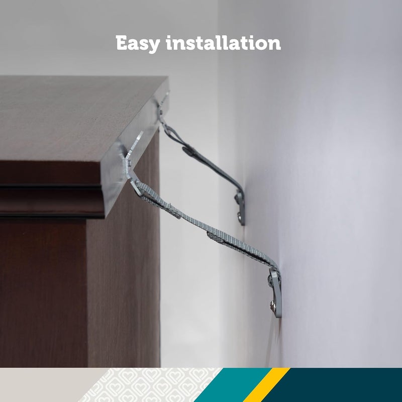 Safety 1st Furniture Strap, 4PK, One Size, Black, 4 Straps - Image 5