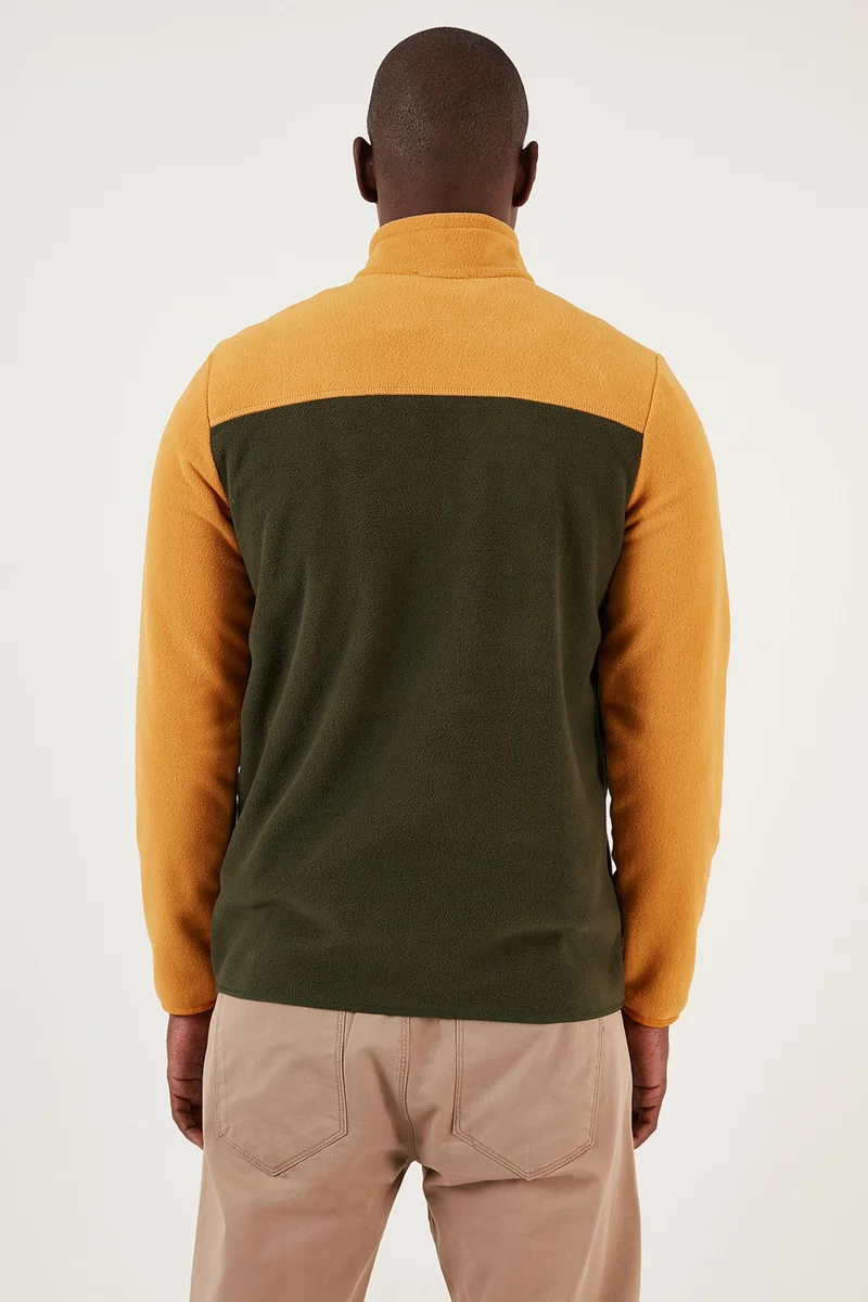 Buratti Regular Fit Zippered Stand Collar Winter Fleece Men's Fleece 5906016