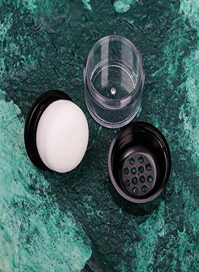 اس واي بي ال عبوتان بلاستيكيتان لبودرة الوجه، سعة كل منهما 10 غرام، مع غطاء أسود مزود بمصفاة وإسفنجة لتوزيع البودرة، مناسبة لبودرة أحمر الخدود السائبة. - Image 4