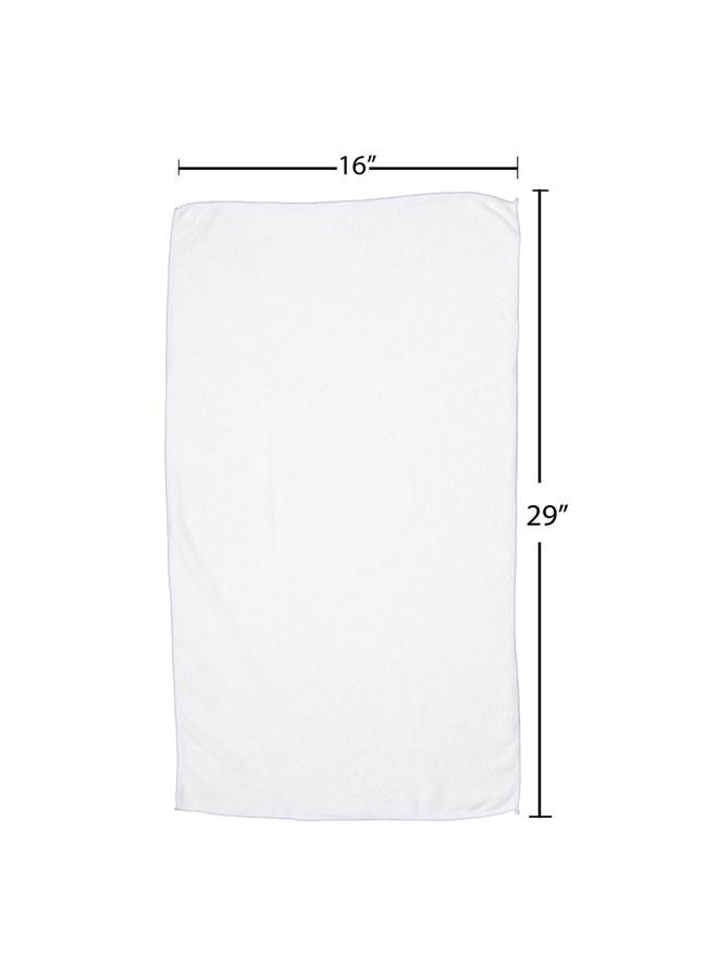 Fromm Softees Microfiber Salon Hair Towels for Hairstylists, Barbers, Spa, Gym in White, 16" by 29", 10 count Perfect Hair Care Towel for Drying Curly, Long, Wavy Hair - Image 5