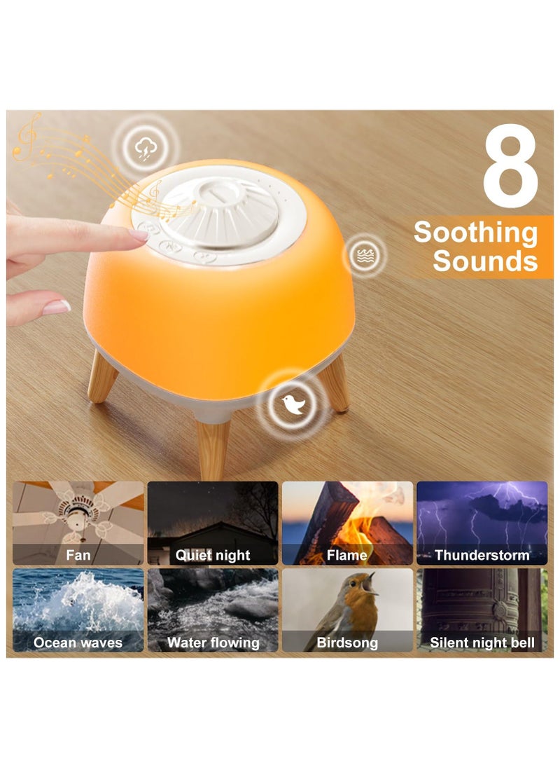 Generic Sleep Sound White Noise Machine, with 8 Soothing Sounds 3 Modes Adjustable Night Light, Breathing Light Sleep Machine for Sleeping, USB C Rechargeable Portable for Baby Kids Adults  - Image 2