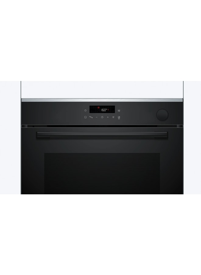 بوش Series 4 Built-in oven with added steam function 60 x 60 cm Black HRG232EB3 HRG232EB3 Black - Image 2
