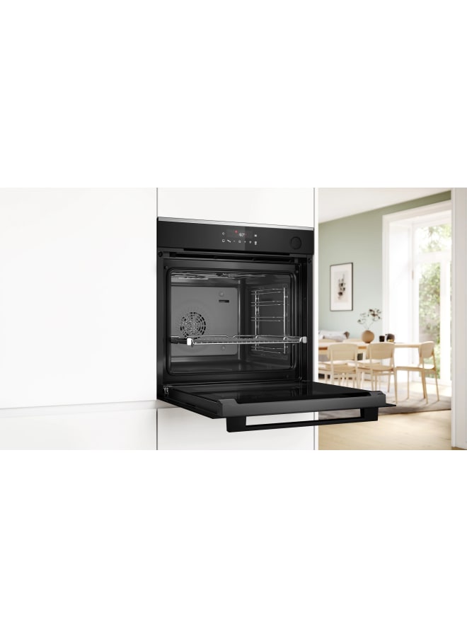 بوش Series 4 Built-in oven with added steam function 60 x 60 cm Black HRG232EB3 HRG232EB3 Black - Image 4