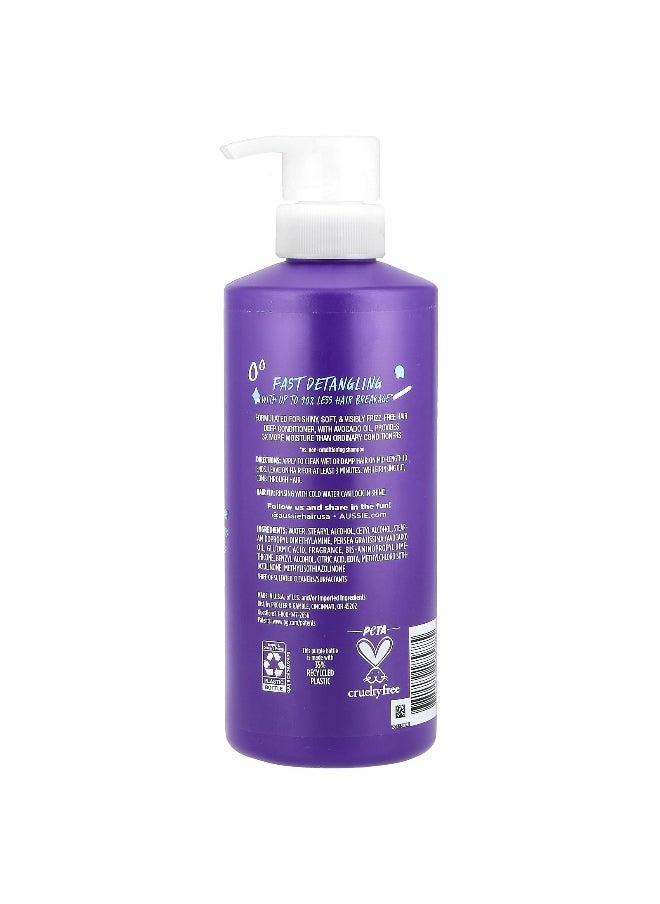 Aussie - Aussie, 3 Minute Miracle Moist, Detangling Deep Conditioner with Avocado Oil, 16 fl oz (475 ml) - Image 1
