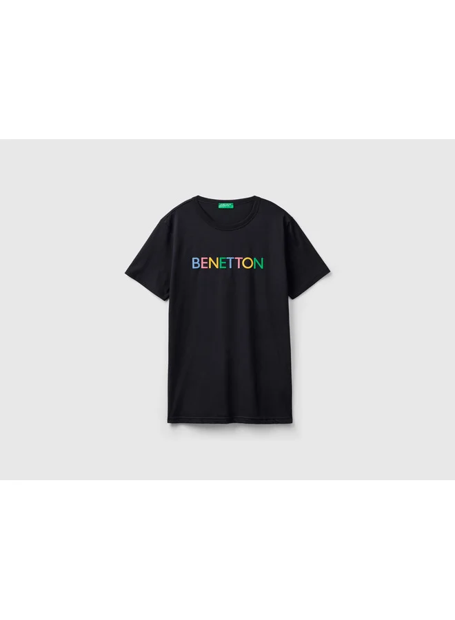 UNITED COLORS OF BENETTON T-Shirt In Organic Cotton With Logo Print