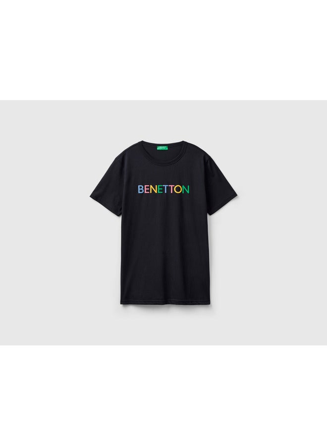 UNITED COLORS OF BENETTON T-Shirt In Organic Cotton With Logo Print - Image 1