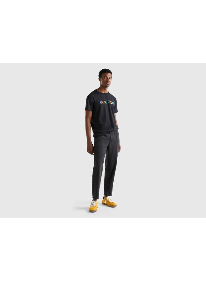 UNITED COLORS OF BENETTON T-Shirt In Organic Cotton With Logo Print