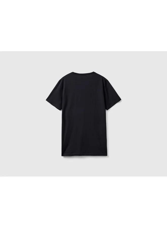 UNITED COLORS OF BENETTON T-Shirt In Organic Cotton With Logo Print