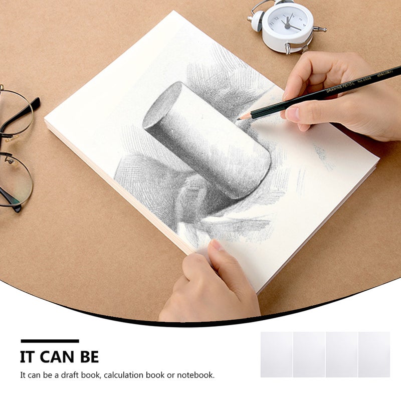 8 Pcs Draft Paper Blank Draft Book Calculation Writing Notebook - Image 5