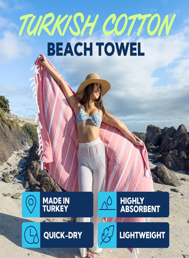SUN NINJA Turkish Cotton Beach Towel - Blue - Image 2