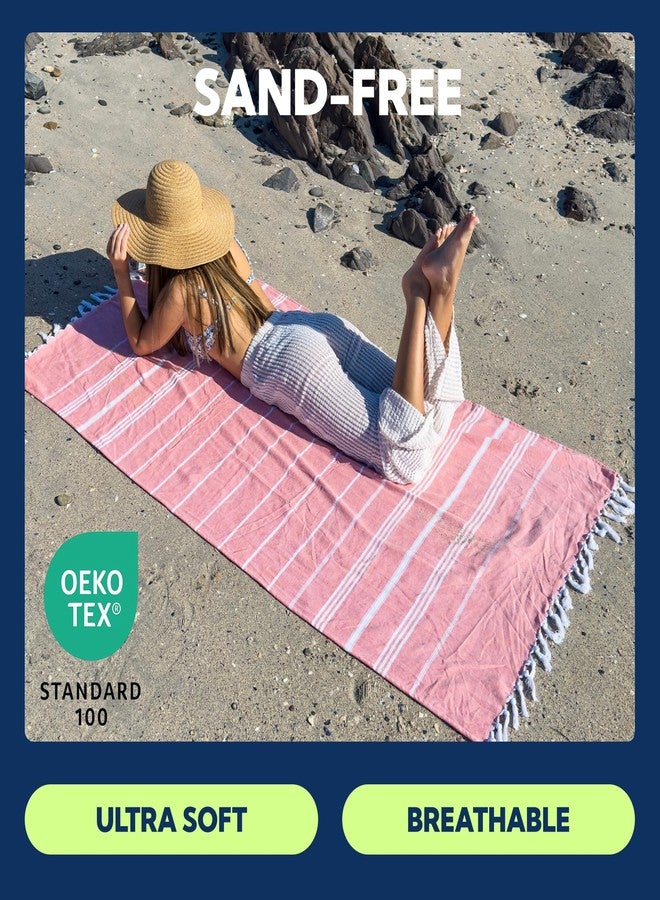 SUN NINJA Turkish Cotton Beach Towel - Blue - Image 5