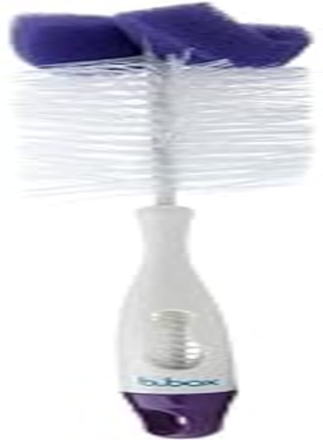 2 in 1 brush and teat cleaner plum punch