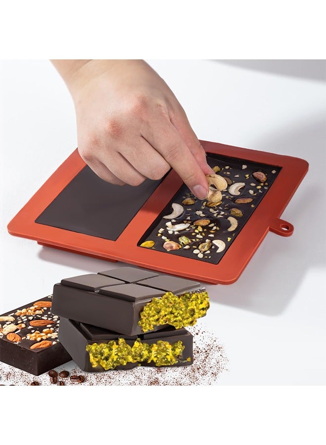 meayul Deep Chocolate Bar Molds, dubai chocolate, Large and Thick Silicone Chocolate Bar Molds for Stuffed Bar, Big Chocolate Candy Bar Mold for Filling Knafeh Pistachio Chocolate Bar - Image 3