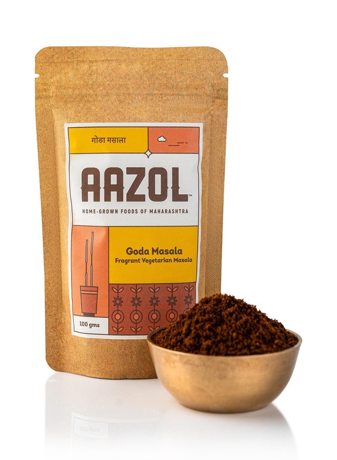 Aazol Goda Masala: Fragrant Vegetarian Masala - 100g | Authentic Masala Powder | NO Adulteration | Hand Pounded | Aromatic & Mildly Sweet - Image 1