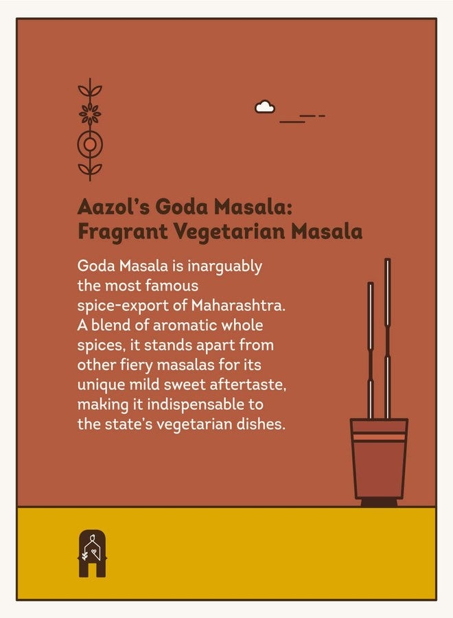 Aazol Goda Masala: Fragrant Vegetarian Masala - 100g | Authentic Masala Powder | NO Adulteration | Hand Pounded | Aromatic & Mildly Sweet - Image 2