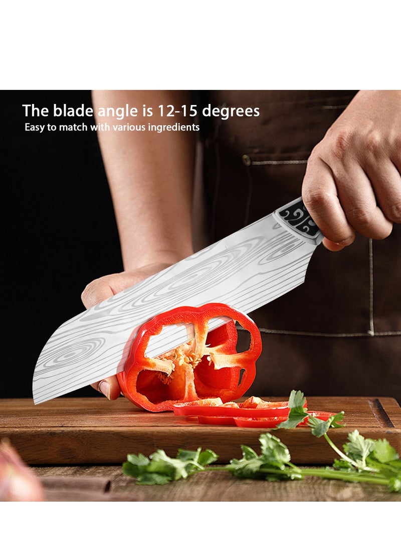 سكين طهاة عالية الجودة، فولاذ مقاوم للصدأ ممتاز، مقبض بتصميم صناعي - Image 5