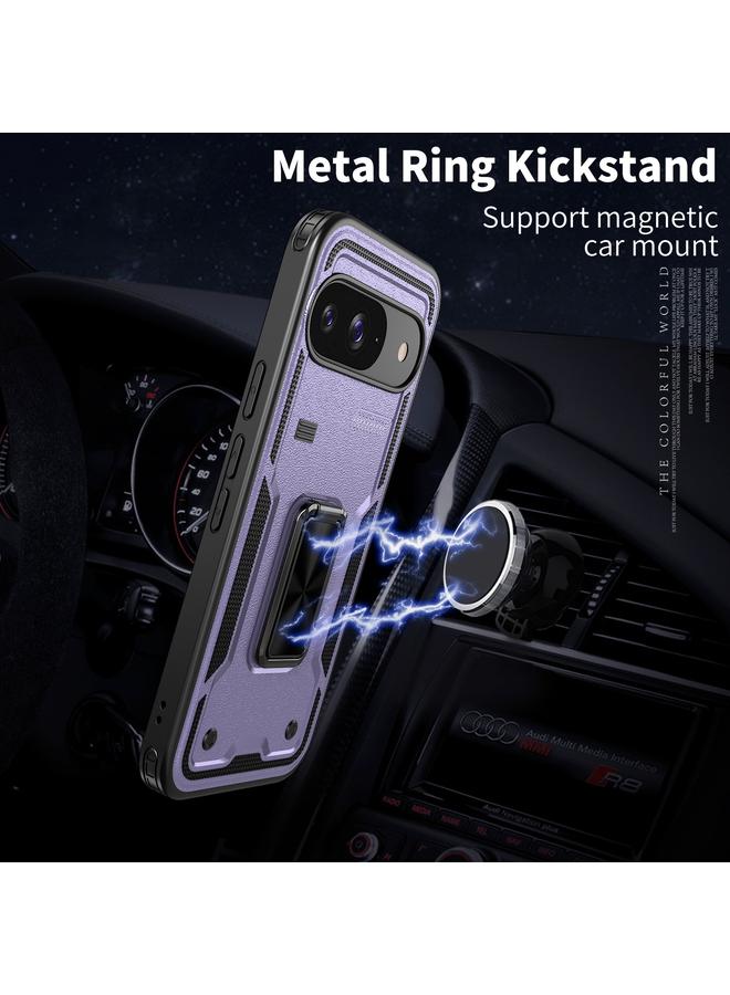 S-TOP Case For Google Pixel 9 / 9 Pro Ring Holder PC Hybrid TPU Phone Case - Image 2