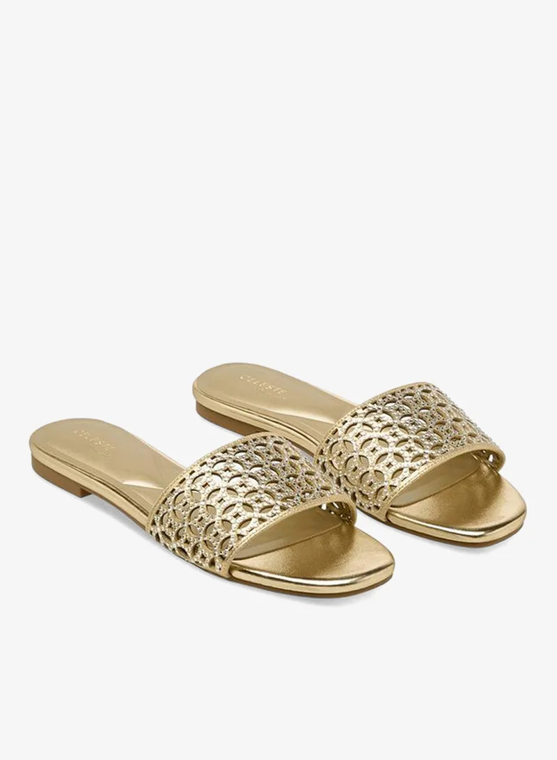 سيليست صنادل نسائية مزينة سهلة الارتداء