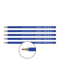 DOMS 12-Piece Superio Super Dark Graphite Pencils With Accessories in Metal Box  - Image 2