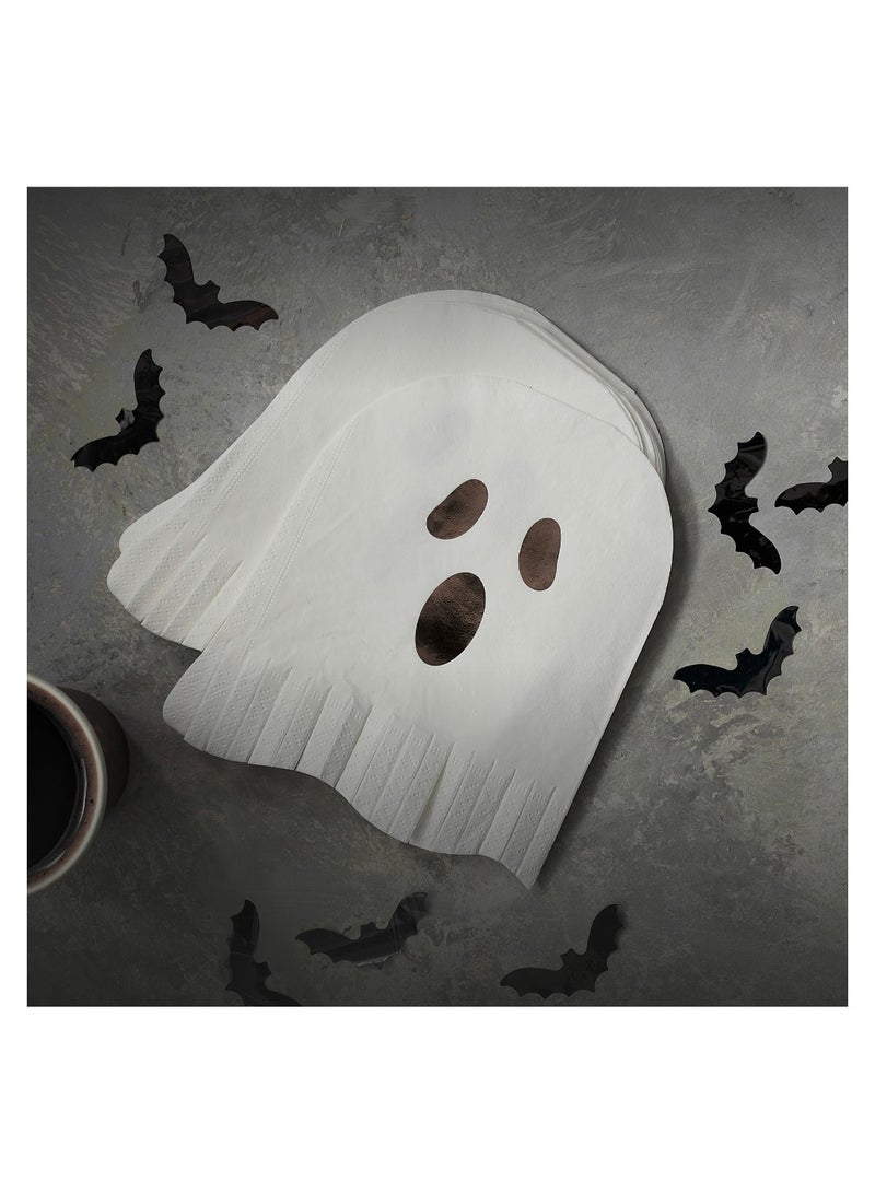 Ginger Ray Fright Night - Fringe Ghost Napkin - Image 2