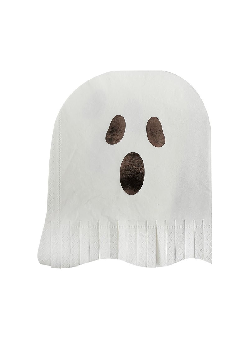 Ginger Ray Fright Night - Fringe Ghost Napkin - Image 1