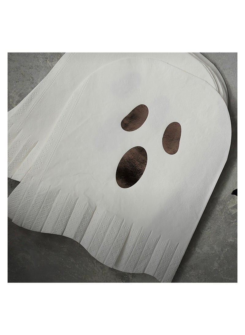 Ginger Ray Fright Night - Fringe Ghost Napkin - Image 3