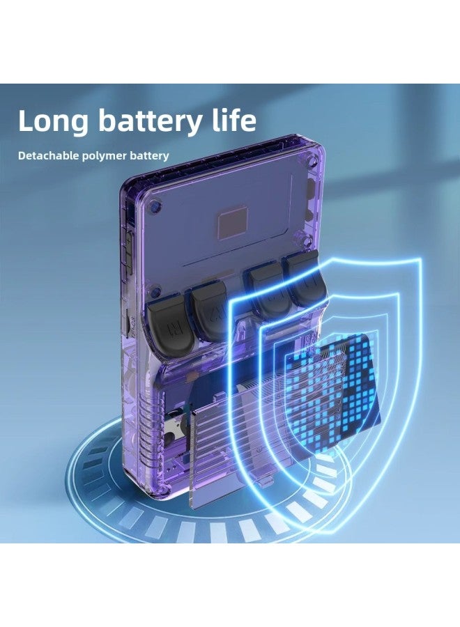 Portable Retro Arcade Game Nostalgic 3d Dual System Handheld R36s Open Source Handheld Game Machine-Product Color:English 64g Single Card-Model:[yellow] R36s Open Source Handheld Game Console