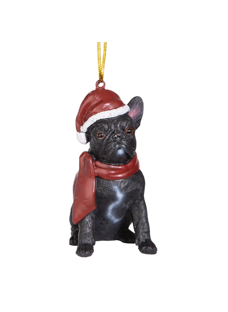 Design Toscano Design Toscano Christmas Xmas French Bulldog Holiday Dog Ornaments Full Color 