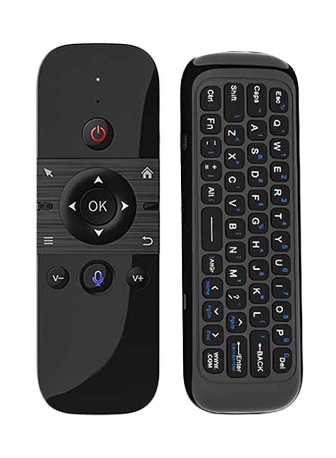 NIBEMINENT 6-Axis Motion Air Mouse Wireless Keyboard Voice Control IR Remote Black  - Image 1