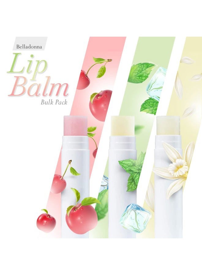 Bella Donna Lip Balm Bulk Unlabeled - Made in USA 50 Pack Cherry Bulk Chapstick - Natural Ingredients Vitamin E Shea Butter - Custom Chapstick Bulk For Party & Wedding Favors - Image 2