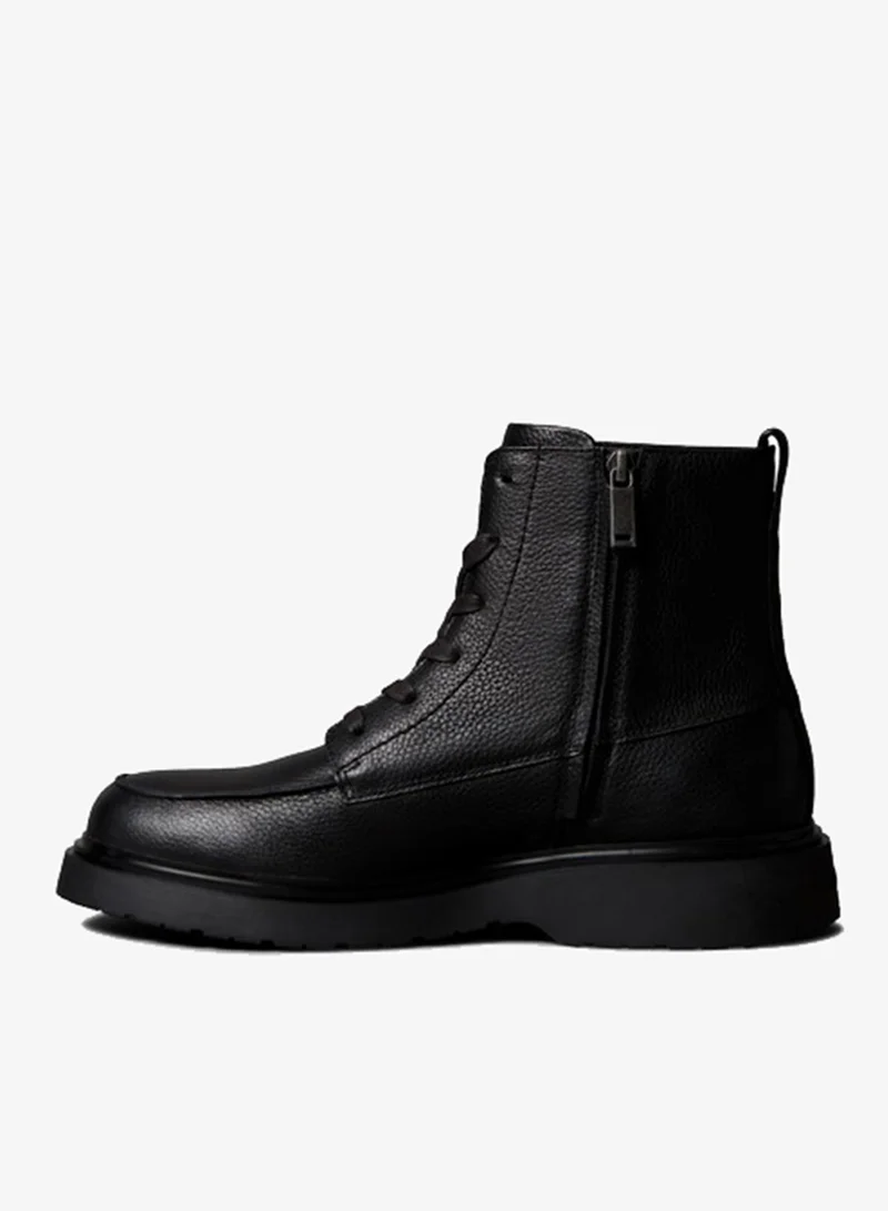 Calvin Klein Jeans  Leather Zip Lace-Up Boots for Men | Best Price UAE
