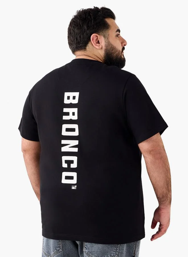 Maxim Men Regular Fit Crew Neck Short Sleeves Ford Bronco Print T-shirt