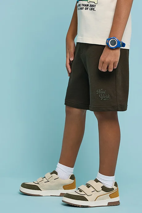 أر أند بي Solid Shorts with Drawstring Waist