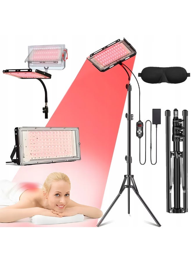 WALALLA LED Infrared Light with Adjustable Tripod, Red Light Therapy for Face Body, Red Light Panel, 850nm Near Infrared Red Light Therapy Device, for Skin Care and Muscle Relaxation - Image 2