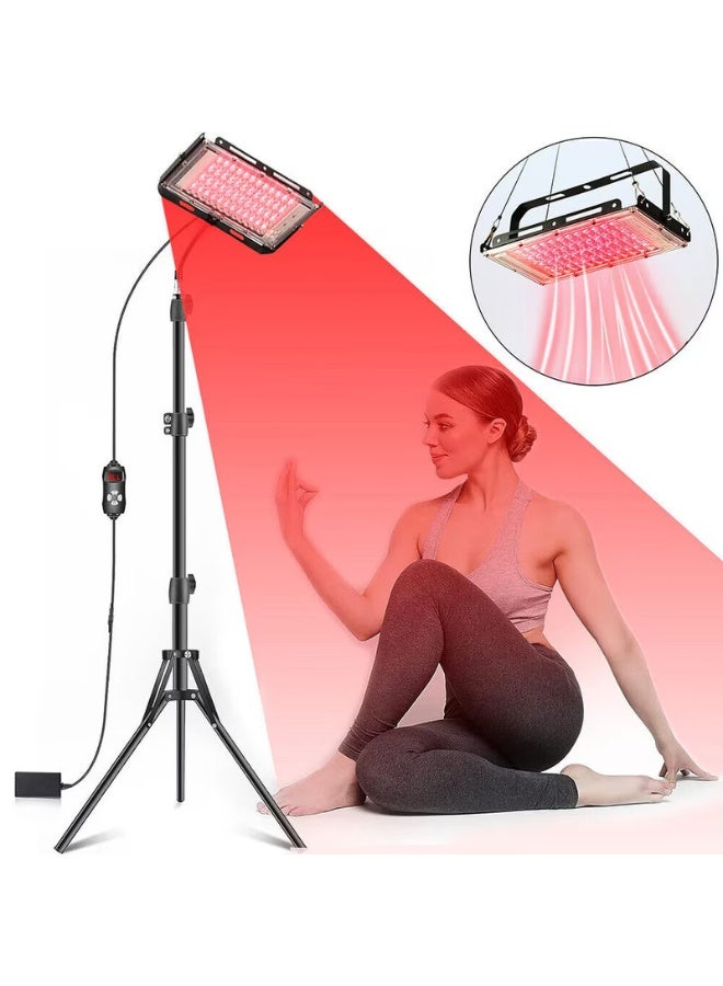 WALALLA LED Infrared Light with Adjustable Tripod, Red Light Therapy for Face Body, Red Light Panel, 850nm Near Infrared Red Light Therapy Device, for Skin Care and Muscle Relaxation - Image 1