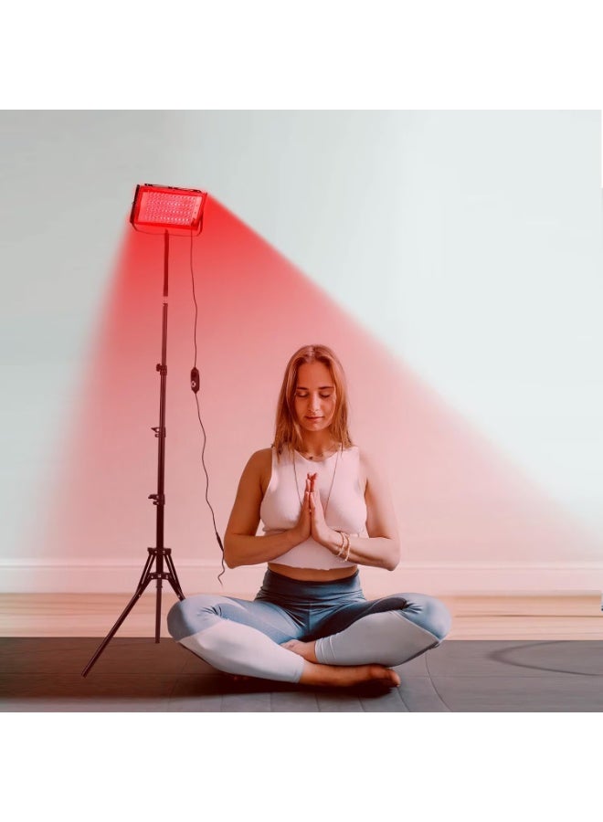 WALALLA LED Infrared Light with Adjustable Tripod, Red Light Therapy for Face Body, Red Light Panel, 850nm Near Infrared Red Light Therapy Device, for Skin Care and Muscle Relaxation - Image 3