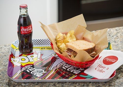 TableCraft CC390 Coca Cola Rectangular Melamine Serving Tray for Food  Large Flat Tray for Kitchen or Parties  Durable Food Tray for Serving Snacks Drinks  Meals  Decorative Tray for Home Use - Image 4