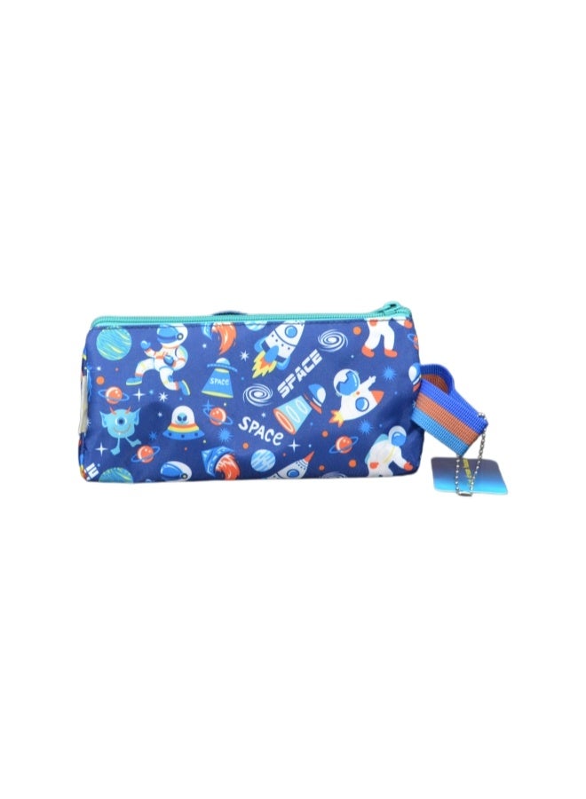 Five dream house Space Astronaut 3D Stereo Pencil Case 420D+PU Double Layer Large Capacity Student Pencil Bag 19 Colors Available - Image 2