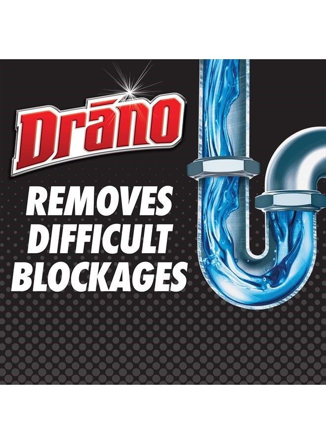 Drano Liquid Drain Clog Remover and Cleaner for Shower or Sink Drains Unclogs and Removes Hair Soap Scum Blockages, Multi, 32 Fl Oz - Image 5