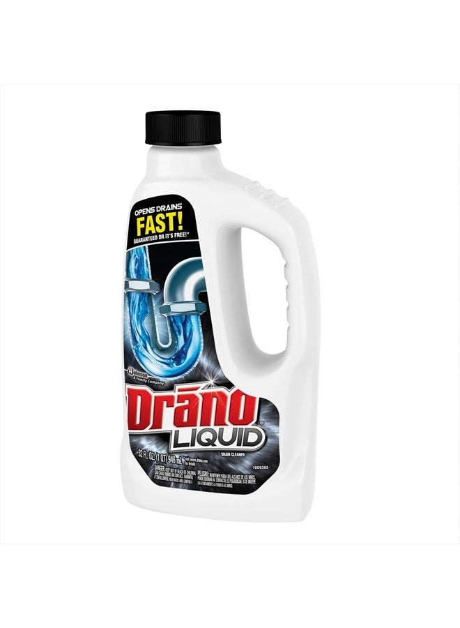 Drano Liquid Drain Clog Remover and Cleaner for Shower or Sink Drains Unclogs and Removes Hair Soap Scum Blockages, Multi, 32 Fl Oz - Image 2