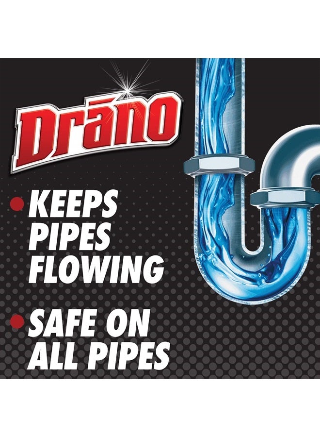 Drano Liquid Drain Clog Remover and Cleaner for Shower or Sink Drains Unclogs and Removes Hair Soap Scum Blockages, Multi, 32 Fl Oz - Image 4