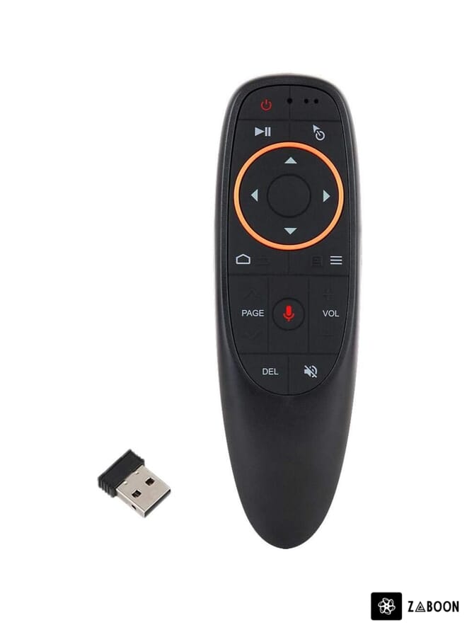 Zaboon Voice Remote Air Mouse Remote, 2.4G RF Wireless Remote Control with 6 Axis Gyroscope and IR Learning, Air Fly Mouse with Voice Input for Android TV Box/PC/Smart TV/HTPC/Projector