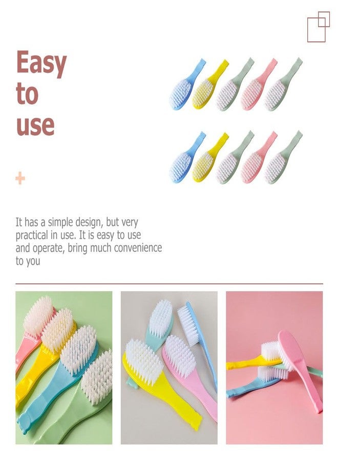ERINGOGO 10pcs Baby Hair Brushes Set - Baby Soft Bristles Massage Brush Cradle Cap Hair Scalp Grooming Small Comb for Newborns Toddlers Boys Girls - Image 4