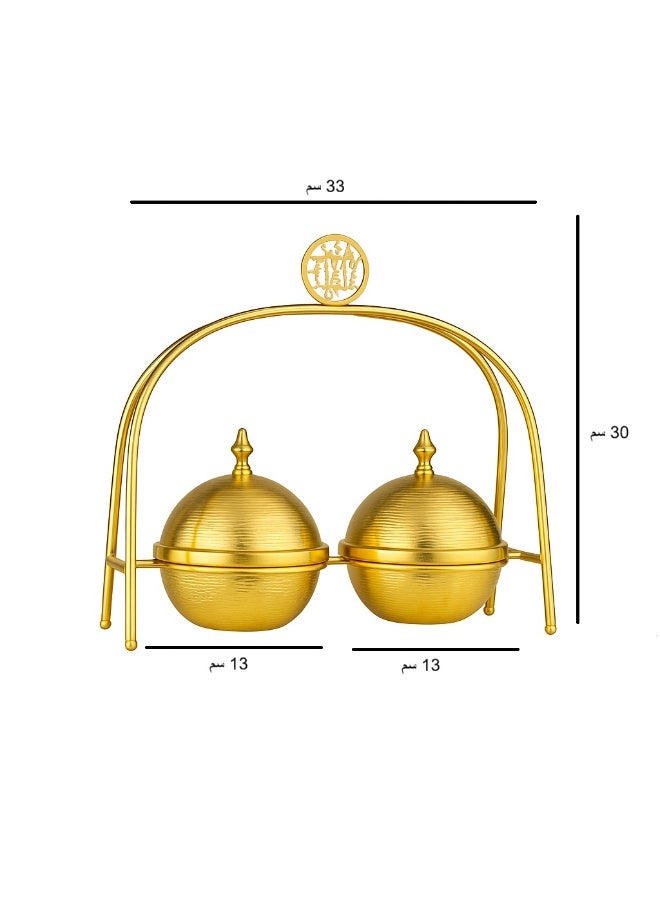 DIVA LADY 🌟 Luxury Gold Metal Dates & Serving Holder – A Statement of Elegance and Refinement ✨ - Image 4