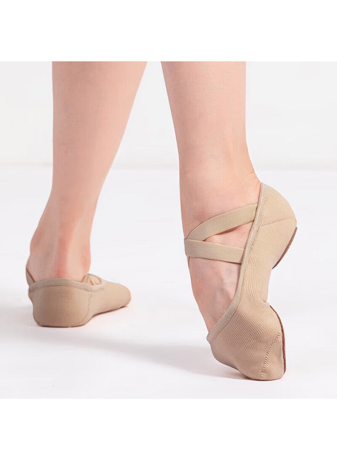 Sansha Ballet Practice Shoes For Women, Fully Elastic Dance Shoes, Soft-soled Shoes, Dancing Cat Paw S79k, Light Brown, Size 41 - Image 3