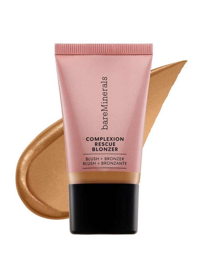 bareMinerals Complexion Rescue Liquid Blonzer, Blush + Bronzer Hybrid, Bronzer Blush for a Sun-Kissed Glow, Buildable Face Bronzer + Blush for Cheeks, Gel-Cream, Vegan (Kiss of Spice) - Image 1