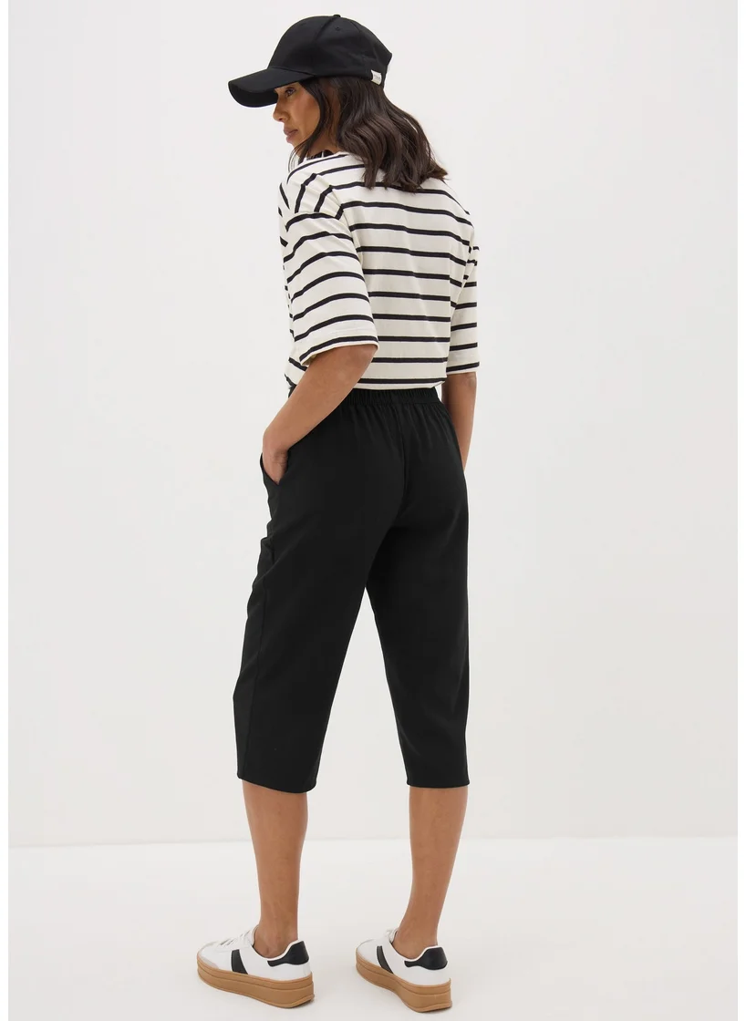 Matalan Black Cropped Trousers
