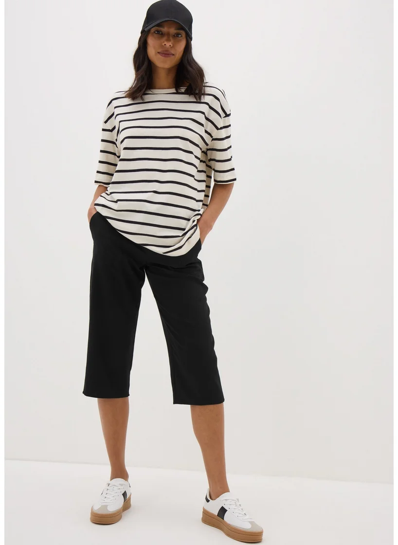 Matalan Black Cropped Trousers