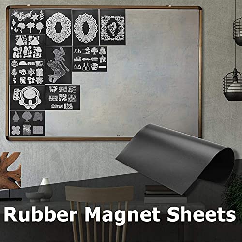 Briartw 10 Pack 9.3x6.85inch Large Size Magnet Sheets for Dies Storage Magnetic Sheets for Crafts Non Adhesive for Metal Cutting Dies Storage Orangize Crafts Tool ScrapbookingFlexible Placement 0.5mmThickness - Image 3