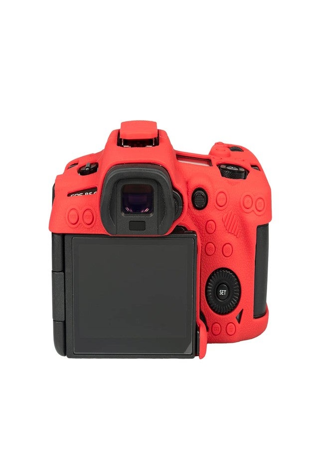 ستسي توب جراب كاميرا STSEETOP لكاميرا Canon R5C - غطاء سيليكون واقٍ لكاميرا DSLR، قفص قابل للفصل، مقاوم للصدمات والغبار (أحمر) - Image 2